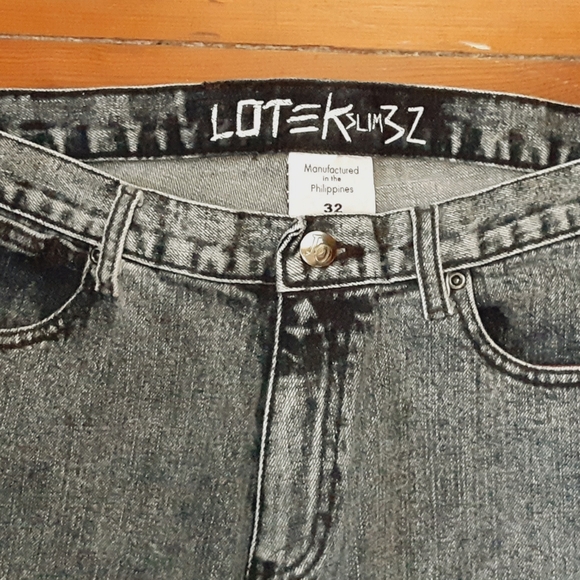 LOTEK BMX 32x32 Mens Black Wash Denim - Picture 3 of 5
